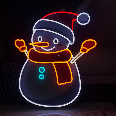 Snowman Neon Signs Led Neon Lighting