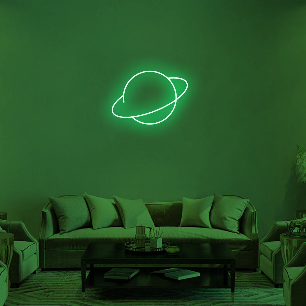 Saturn Planet Neon Signs Led Neon Lighting